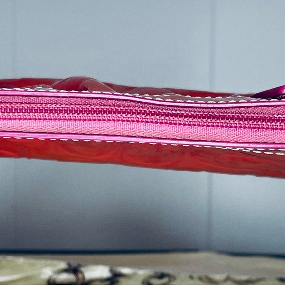 Coach Red Patent Leather Wristlet - Picture 4 of 6